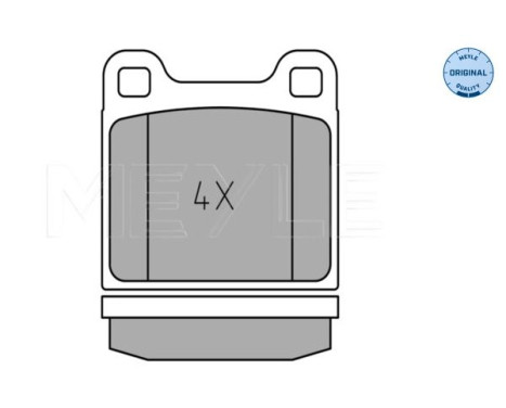 Brake Pad Set, disc brake MEYLE-ORIGINAL Quality 025 202 2815, Image 2