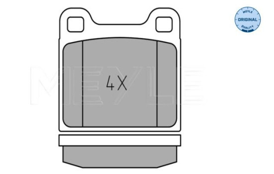 Brake Pad Set, disc brake MEYLE-ORIGINAL Quality 025 202 2815, Image 2