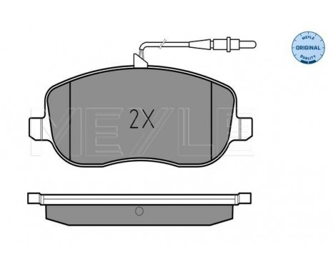 Brake Pad Set, disc brake MEYLE-ORIGINAL Quality 025 202 6119/W