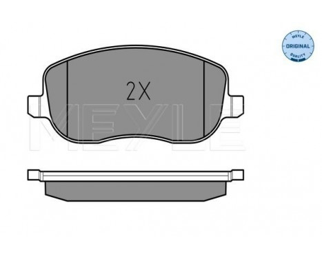 Brake Pad Set, disc brake MEYLE-ORIGINAL Quality 025 202 6119/W, Image 2