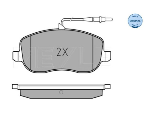 Brake Pad Set, disc brake MEYLE-ORIGINAL Quality 025 202 6119/W, Image 2