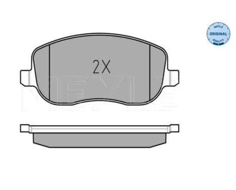 Brake Pad Set, disc brake MEYLE-ORIGINAL Quality 025 202 6119/W, Image 3