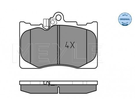 Brake Pad Set, disc brake MEYLE-ORIGINAL Quality 025 203 2517/W