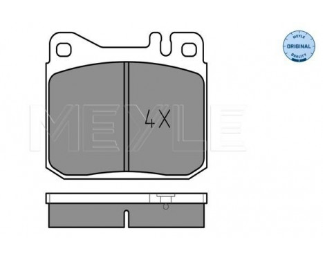 Brake Pad Set, disc brake MEYLE-ORIGINAL Quality 025 203 4117