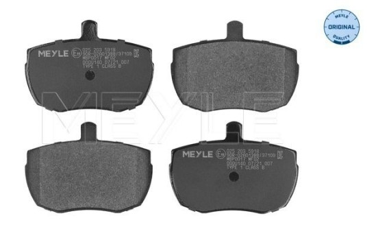 Brake Pad Set, disc brake MEYLE-ORIGINAL Quality 025 203 5918