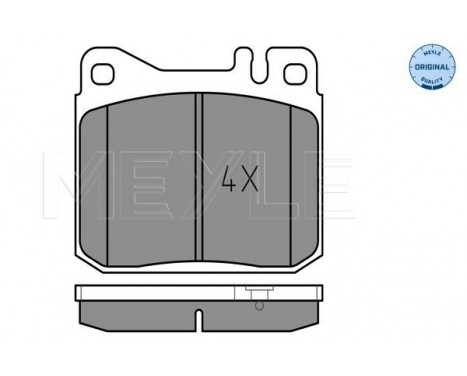 Brake Pad Set, disc brake MEYLE-ORIGINAL Quality 025 203 9215