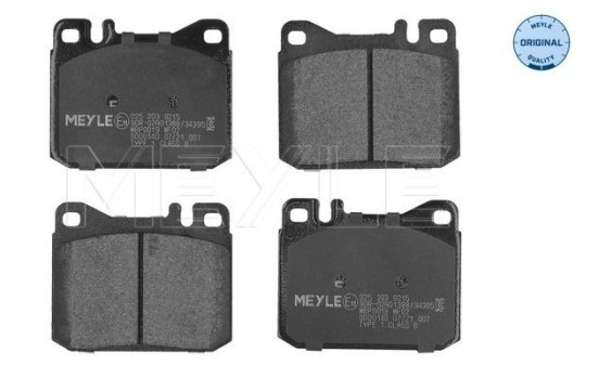 Brake Pad Set, disc brake MEYLE-ORIGINAL Quality 025 203 9215