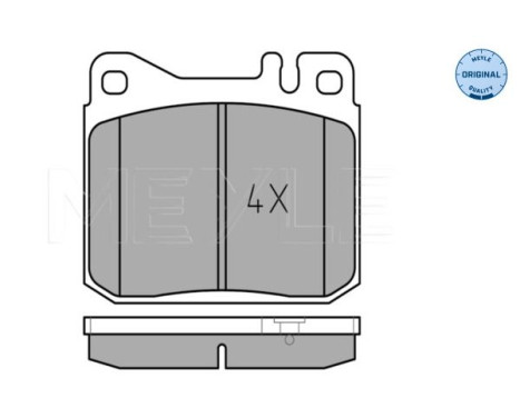 Brake Pad Set, disc brake MEYLE-ORIGINAL Quality 025 203 9215, Image 2