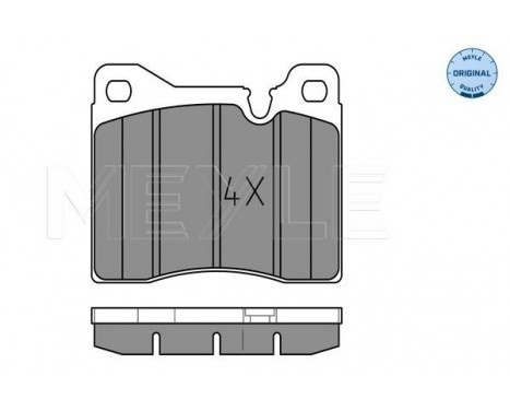 Brake Pad Set, disc brake MEYLE-ORIGINAL Quality 025 204 3715