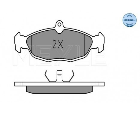 Brake Pad Set, disc brake MEYLE-ORIGINAL Quality 025 205 4716