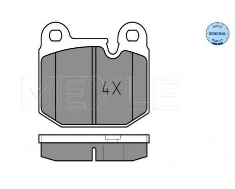 Brake Pad Set, disc brake MEYLE-ORIGINAL Quality 025 205 8816