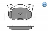Brake Pad Set, disc brake MEYLE-ORIGINAL Quality 025 206 3415