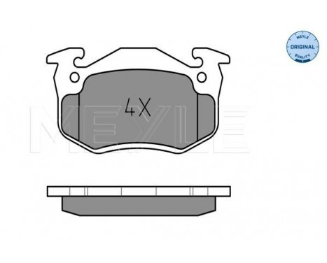 Brake Pad Set, disc brake MEYLE-ORIGINAL Quality 025 206 3415