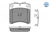 Brake Pad Set, disc brake MEYLE-ORIGINAL Quality 025 206 5217