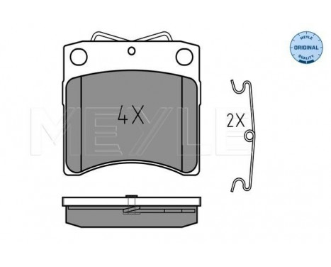 Brake Pad Set, disc brake MEYLE-ORIGINAL Quality 025 206 5217