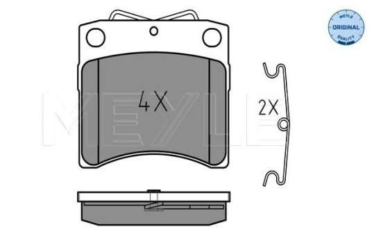 Brake Pad Set, disc brake MEYLE-ORIGINAL Quality 025 206 5217