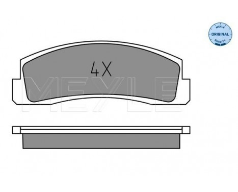 Brake Pad Set, disc brake MEYLE-ORIGINAL Quality 025 206 6016