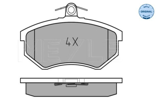 Brake Pad Set, disc brake MEYLE-ORIGINAL Quality 025 206 6919, Image 2