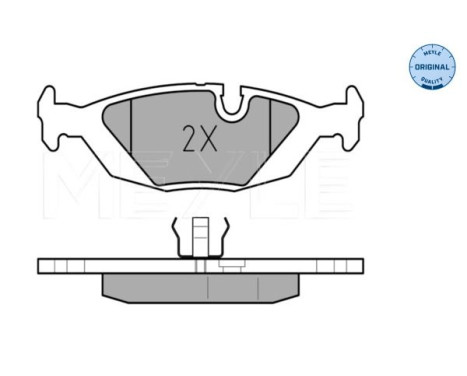 Brake Pad Set, disc brake MEYLE-ORIGINAL Quality 025 206 7516, Image 2