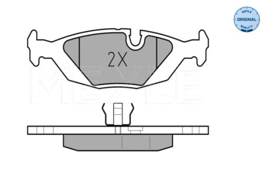 Brake Pad Set, disc brake MEYLE-ORIGINAL Quality 025 206 7516, Image 2