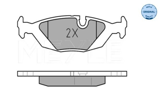 Brake Pad Set, disc brake MEYLE-ORIGINAL Quality 025 206 7516, Image 3