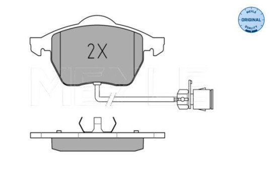 Brake Pad Set, disc brake MEYLE-ORIGINAL Quality 025 206 7619/W, Image 2