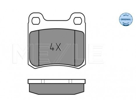 Brake Pad Set, disc brake MEYLE-ORIGINAL Quality 025 206 8713