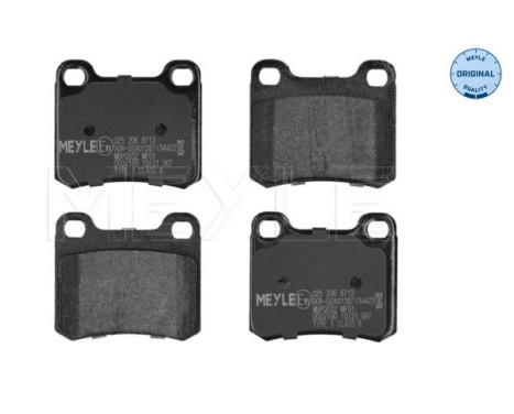 Brake Pad Set, disc brake MEYLE-ORIGINAL Quality 025 206 8713, Image 2