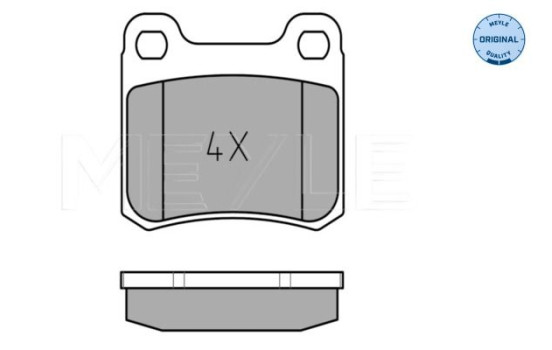Brake Pad Set, disc brake MEYLE-ORIGINAL Quality 025 206 8713, Image 2