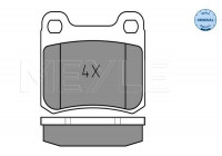 Brake Pad Set, disc brake MEYLE-ORIGINAL Quality 025 206 8715