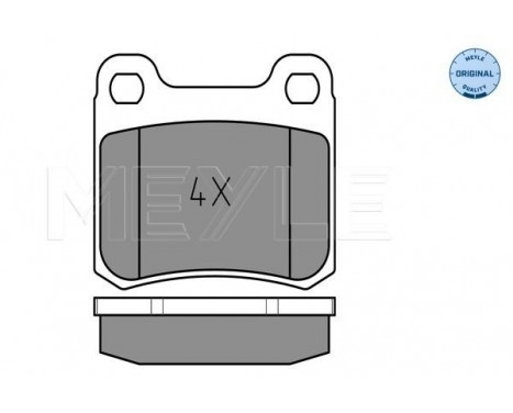 Brake Pad Set, disc brake MEYLE-ORIGINAL Quality 025 206 8715