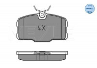 Brake Pad Set, disc brake MEYLE-ORIGINAL Quality 025 207 5118