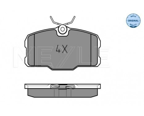 Brake Pad Set, disc brake MEYLE-ORIGINAL Quality 025 207 5118