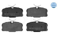 Brake Pad Set, disc brake MEYLE-ORIGINAL Quality 025 207 5118