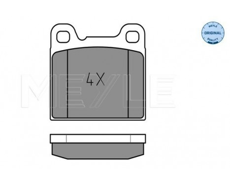 Brake Pad Set, disc brake MEYLE-ORIGINAL Quality 025 207 5514