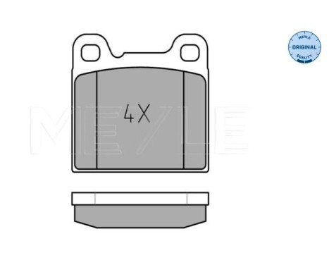 Brake Pad Set, disc brake MEYLE-ORIGINAL Quality 025 207 5514, Image 2