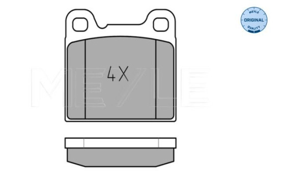 Brake Pad Set, disc brake MEYLE-ORIGINAL Quality 025 207 5514, Image 2