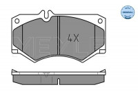 Brake Pad Set, disc brake MEYLE-ORIGINAL Quality 025 207 8418