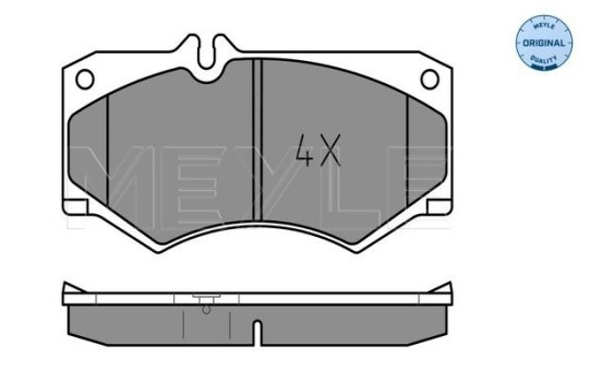 Brake Pad Set, disc brake MEYLE-ORIGINAL Quality 025 207 8418