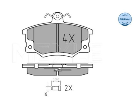 Brake Pad Set, disc brake MEYLE-ORIGINAL Quality 025 208 3317/W, Image 2