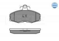 Brake Pad Set, disc brake MEYLE-ORIGINAL Quality 025 208 6117