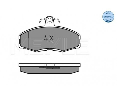 Brake Pad Set, disc brake MEYLE-ORIGINAL Quality 025 208 6117