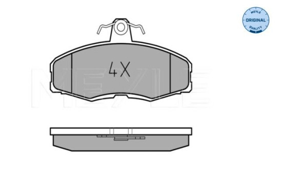 Brake Pad Set, disc brake MEYLE-ORIGINAL Quality 025 208 6117, Image 2