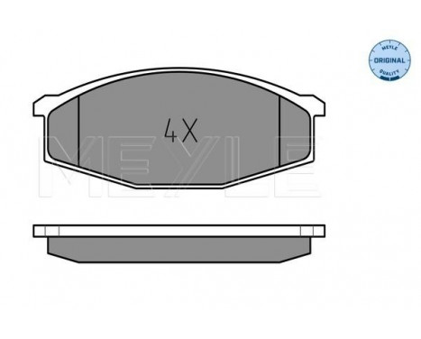 Brake Pad Set, disc brake MEYLE-ORIGINAL Quality 025 208 6316