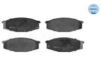 Brake Pad Set, disc brake MEYLE-ORIGINAL Quality 025 208 6316
