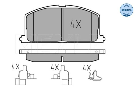 Brake Pad Set, disc brake MEYLE-ORIGINAL Quality 025 208 7015, Image 2