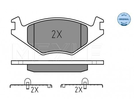 Brake Pad Set, disc brake MEYLE-ORIGINAL Quality 025 208 8715