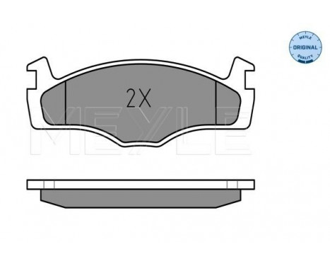 Brake Pad Set, disc brake MEYLE-ORIGINAL Quality 025 208 8715, Image 2