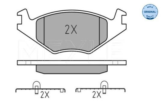 Brake Pad Set, disc brake MEYLE-ORIGINAL Quality 025 208 8715