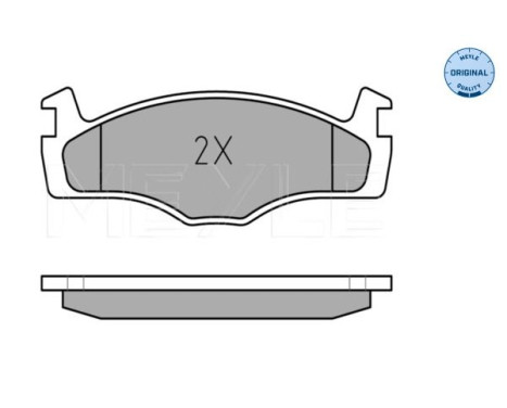 Brake Pad Set, disc brake MEYLE-ORIGINAL Quality 025 208 8715, Image 2